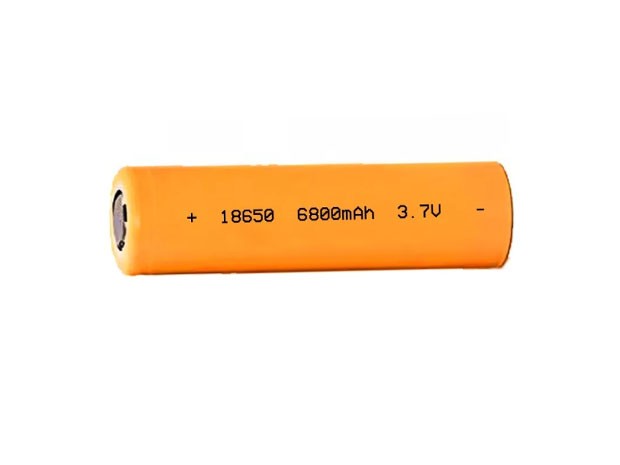 & BATERIA PILA RECARGABLES 18650 NARANJA 6800 MAH 3,7